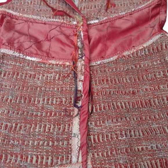 Giselle Shepatin Silk Vest Boho Handwoven Chic Minimalist Southwestern Top Sz XS - Picture 10 of 14